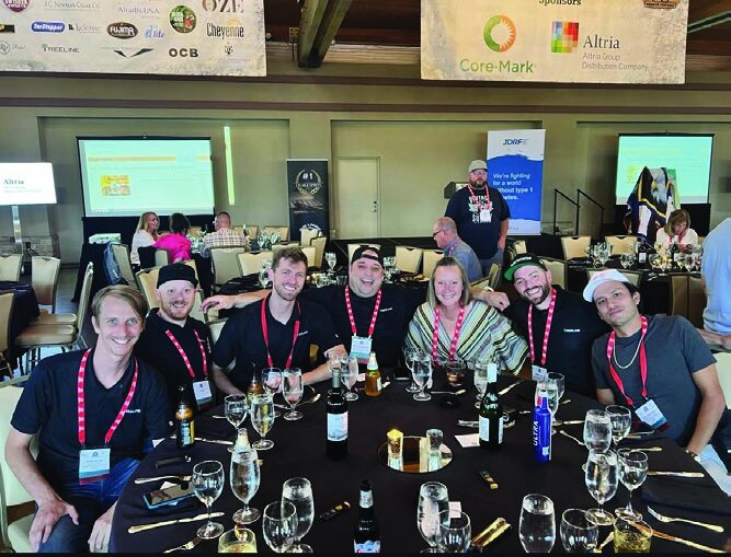 Team at industry conference